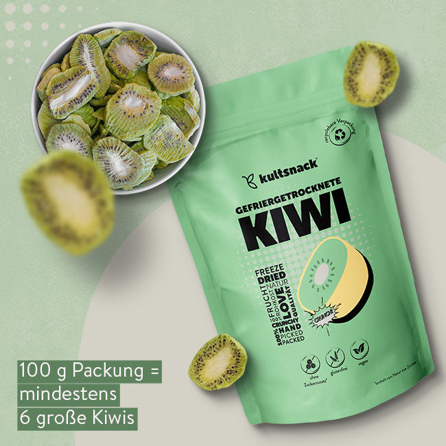 Gefriergetrocknete-Kiwi